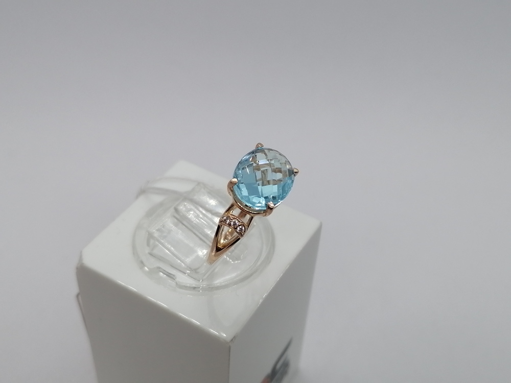 КОЛЬЦО С КАМНЯМИ (Au 585)