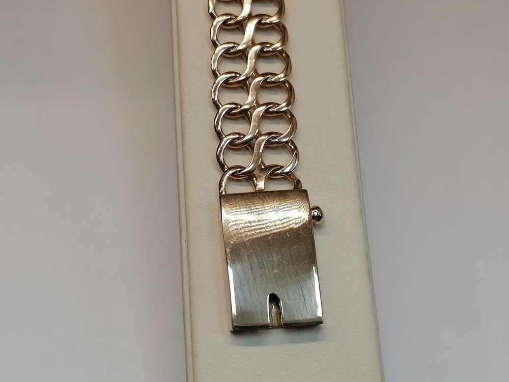 БЛ8585 БРАСЛЕТ ПОЛНОВЕСНЫЙ Восьмерка (Au 585)