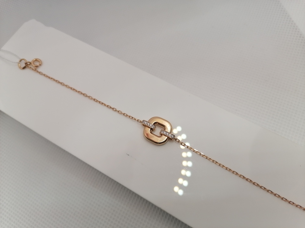 БРАСЛЕТ ФАНТАЗИЯ с камнями (Au 585)