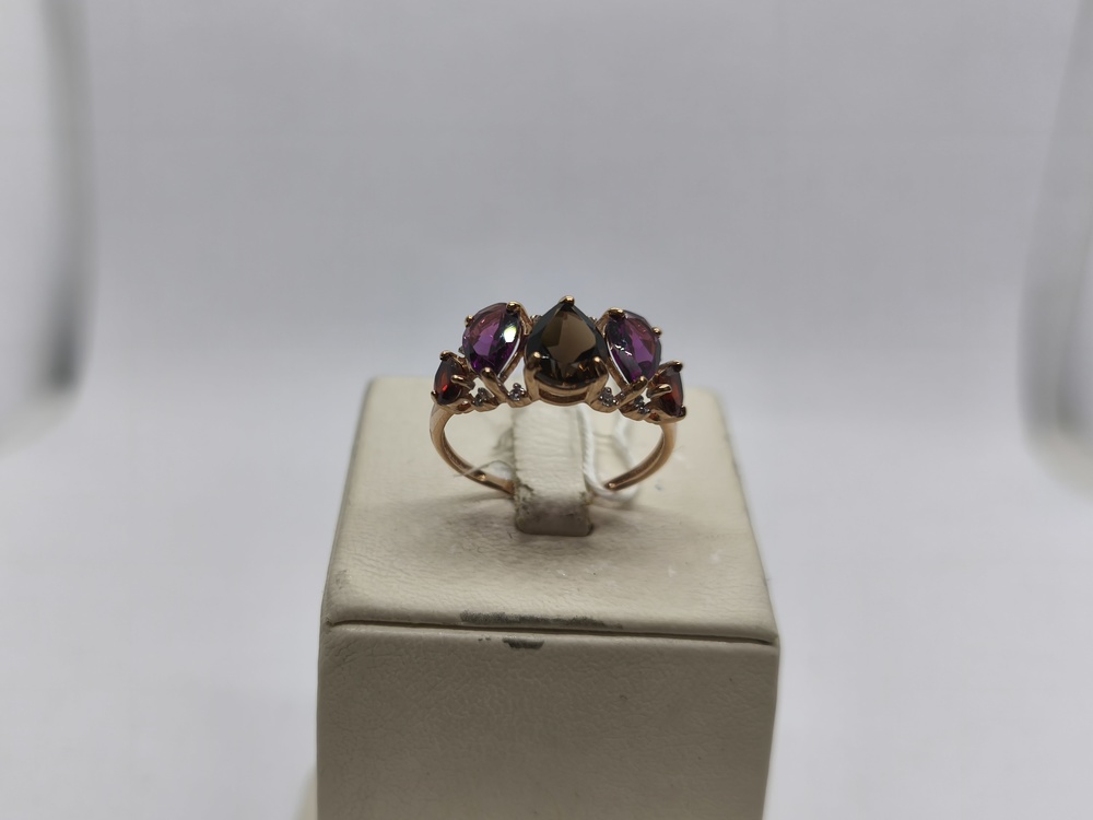 КОЛКМИ585 КОЛЬЦО С КАМНЯМИ (Au 585)