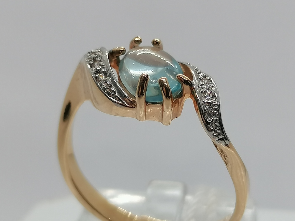 КОЛКМИ585 КОЛЬЦО С КАМНЯМИ (Au 585)