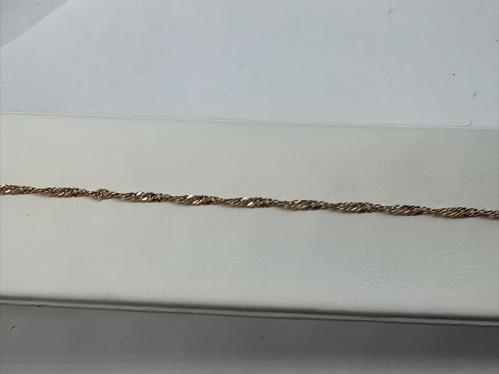 БРАСЛЕТ ПУСТОТЕЛЫЙ Сингапур Au 585