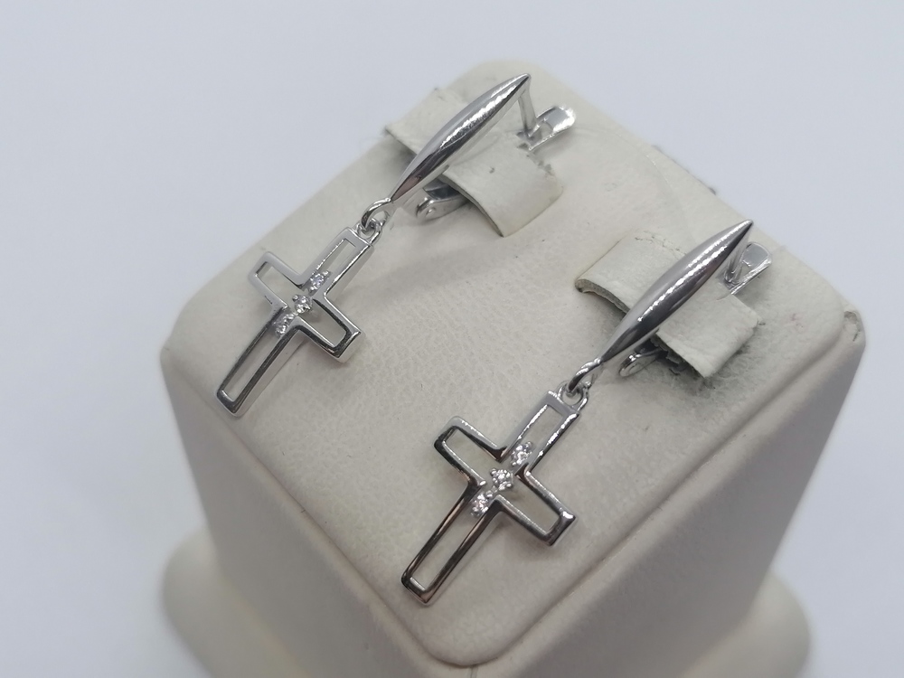 СЕРЬГИ С КАМНЯМИ (Au 585)