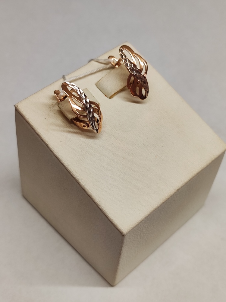 СЕРЬГИ БЕЗ КАМНЯ (Au 585)