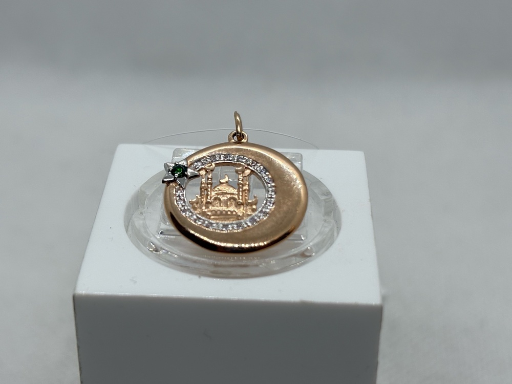 ПОДВЕСКА МЕЧЕТЬ с камнем (Au 585)