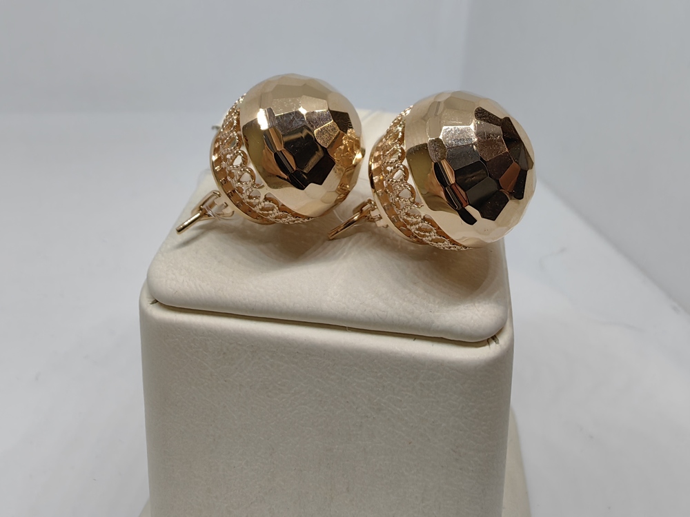 СЕРЬГИ ПЕТЕЛЬКА без камня (Au 585)