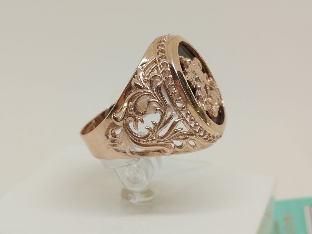 КОЛЬЦО ПЕЧАТКА с камнем (Au 585)