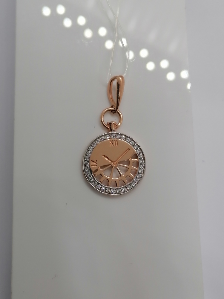 П4816 ПОДВЕСКА С КАМНЯМИ (Au 585)