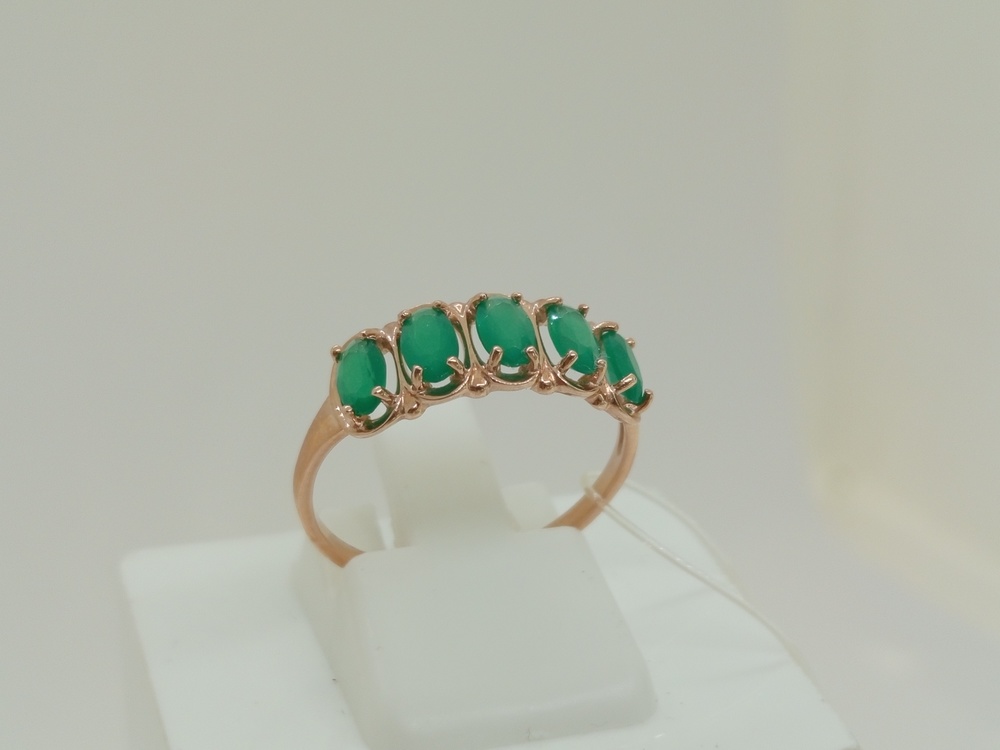 715446 КОЛЬЦО С КАМНЯМИ (Au 585)