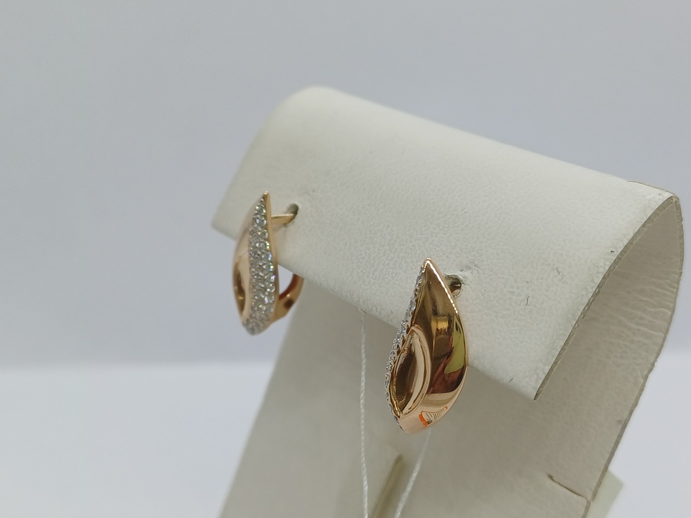 СКМИ585 СЕРЬГИ С КАМНЯМИ (Au 585)