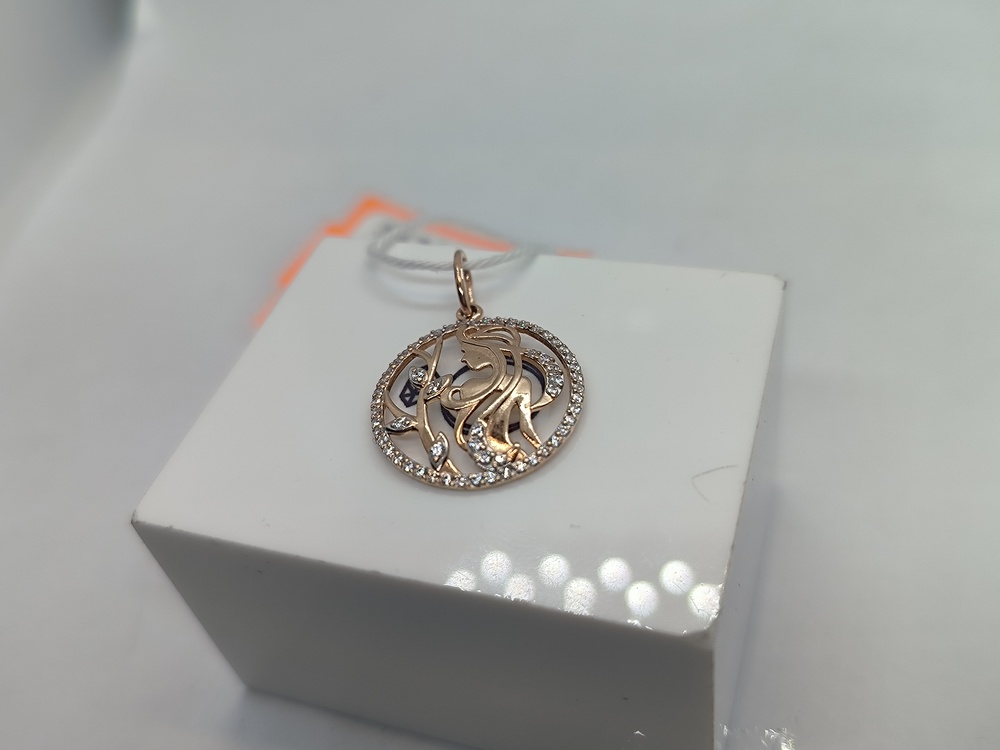 ПОДКМИ585 ПОДВЕСКА С КАМНЯМИ (Au 585) ПОДКМИ585 ПОДВЕСКА С КАМНЯМИ (Au 585)