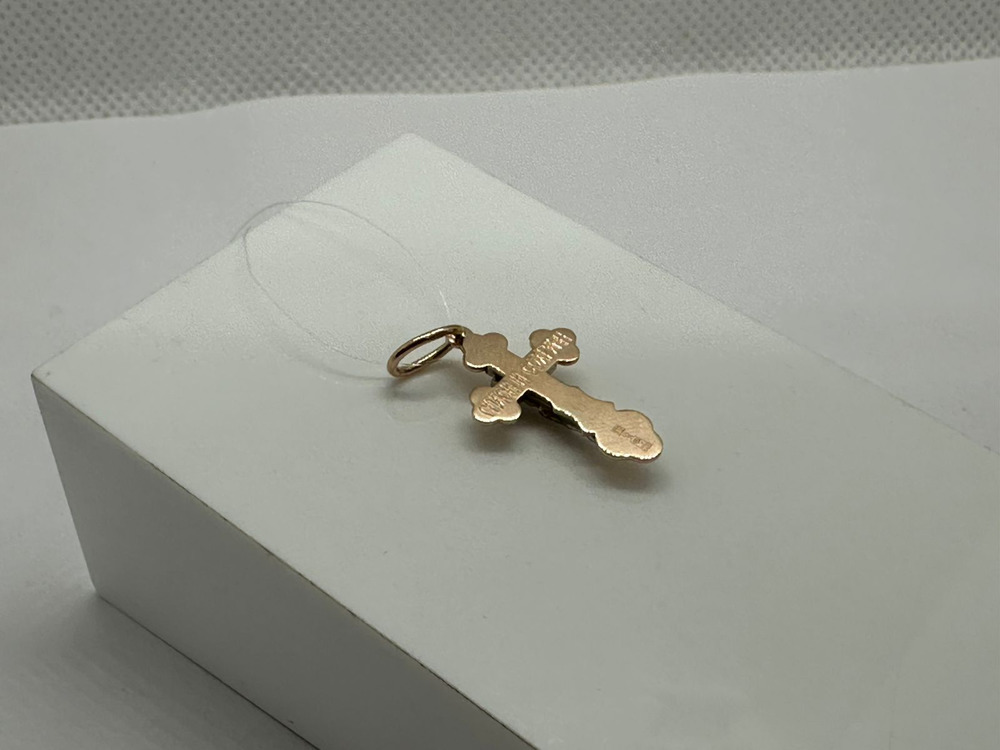 ПОДВЕСКА КРЕСТ без камня (Au 585)