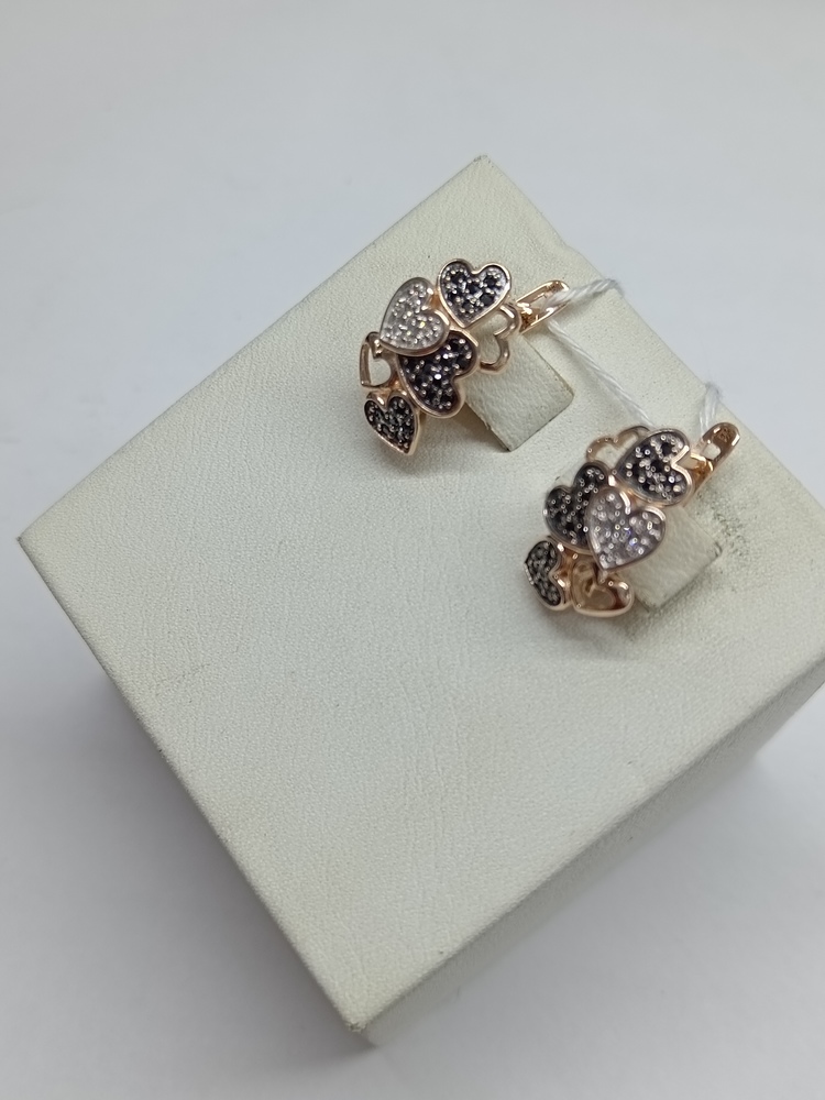 СКМИ585 СЕРЬГИ С КАМНЯМИ (Au 585)