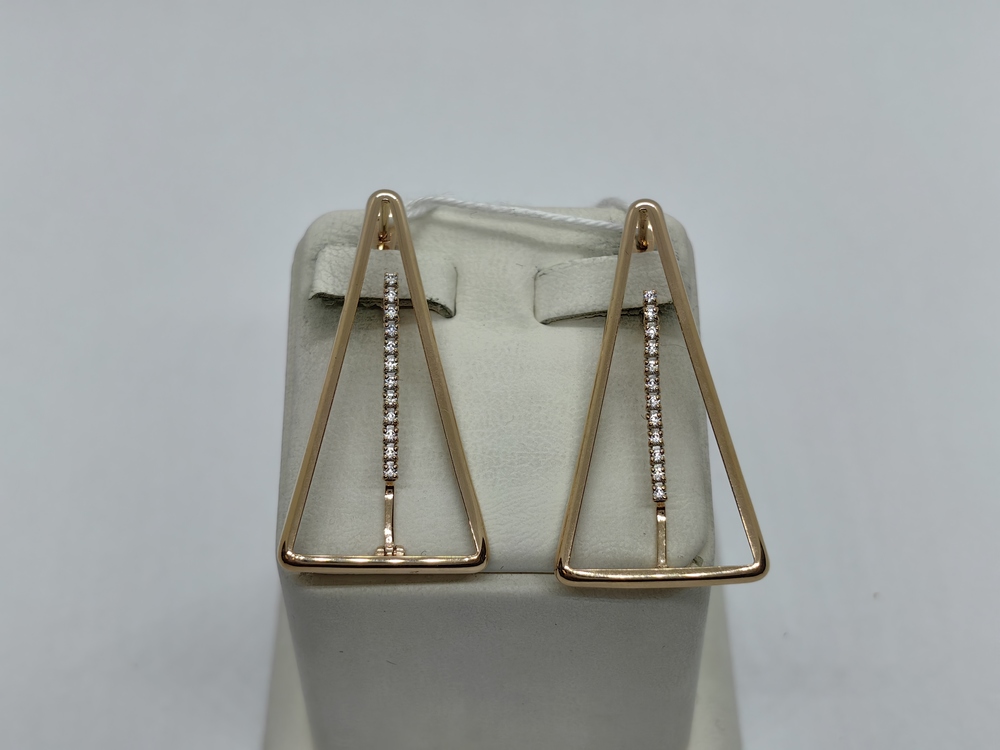 СКМИ585 СЕРЬГИ С КАМНЯМИ (Au 585)