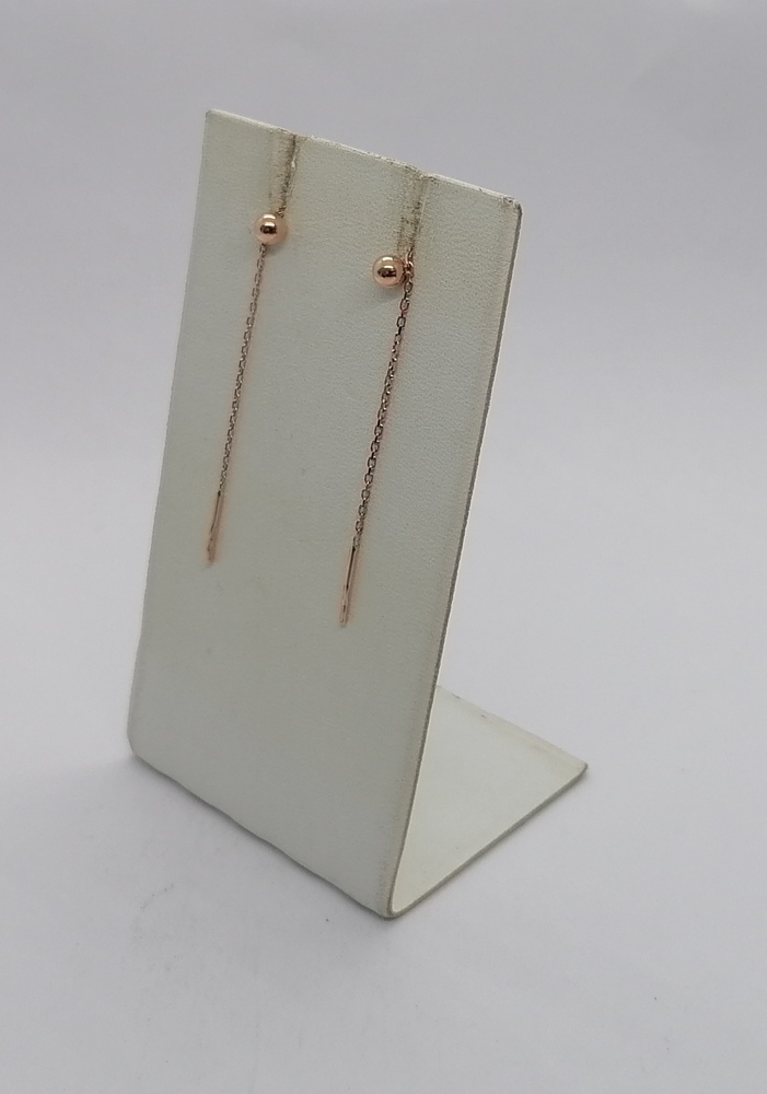 С001 СЕРЬГИ ПРОДЕВКИ без камня (Au 585)