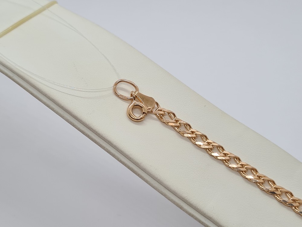 7070154-18 БРАСЛЕТ ПОЛНОВЕСНЫЙ Ромб двойной (Au 585)