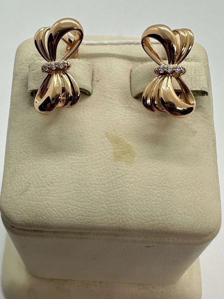 СКМИ585 СЕРЬГИ С КАМНЯМИ (Au 585)