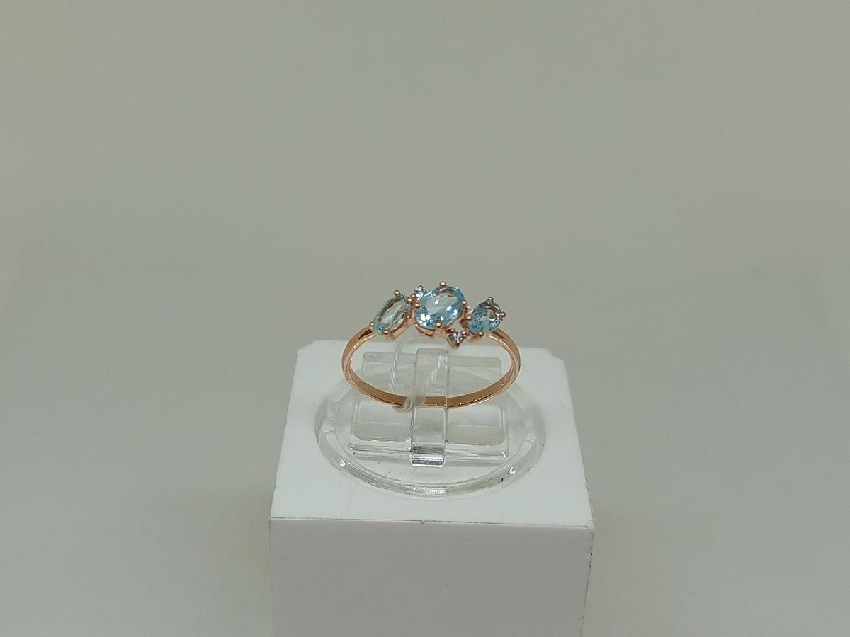 КОЛЬЦО С КАМНЯМИ (Au 585)