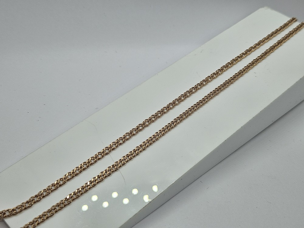 ЦЕПЬ ПУСТОТЕЛАЯ Ромб двойной (Au 585)