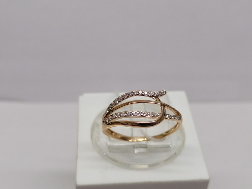 КОЛКМИ585 КОЛЬЦО С КАМНЯМИ (Au 585)
