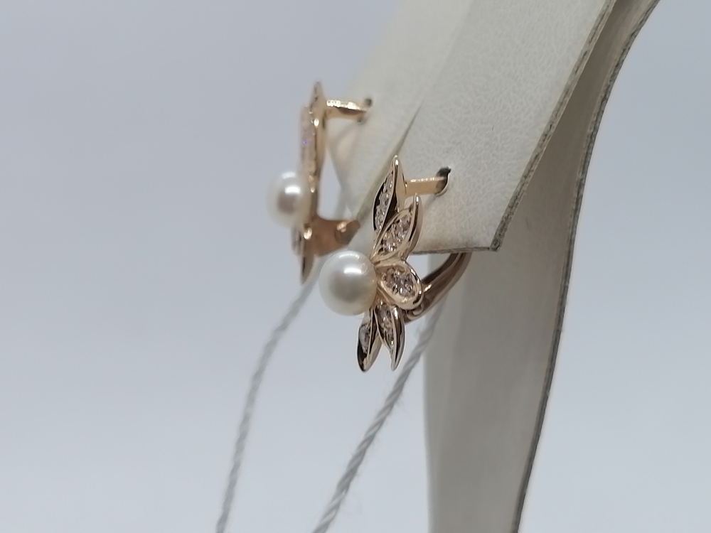 СЕРЬГИ С КАМНЯМИ (Au 585)