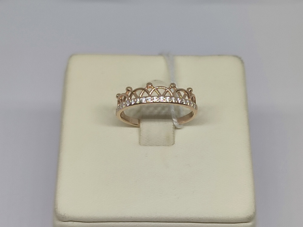 КОЛЬЦО С КАМНЯМИ (Au 585)