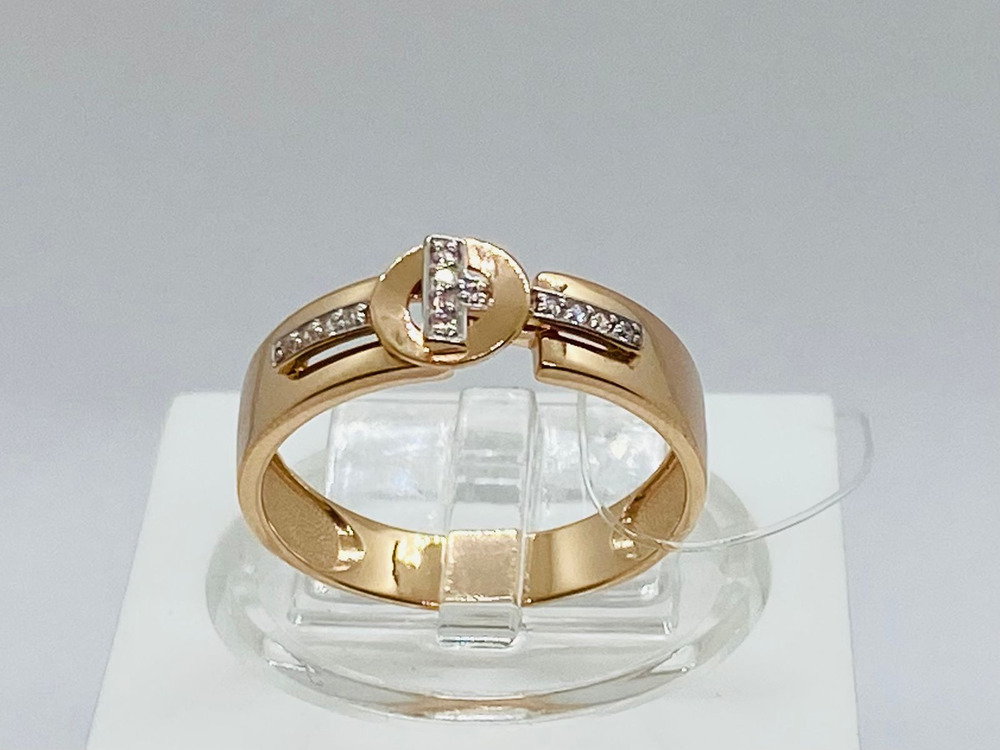 КОЛЬЦО С КАМНЯМИ (Au 585)