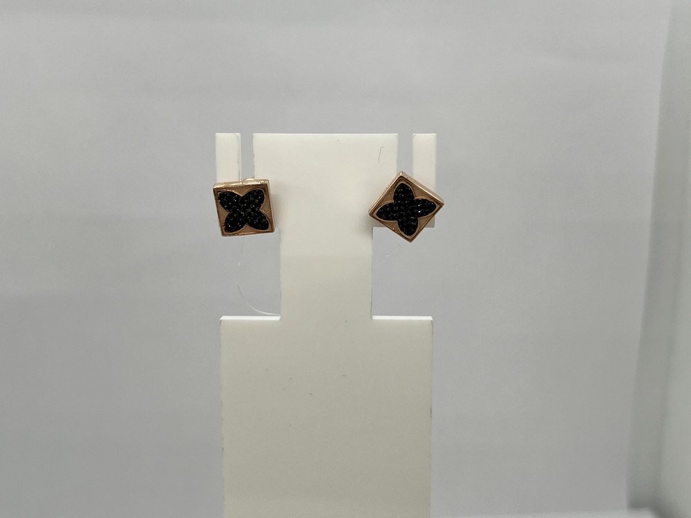 СЕРЬГИ ПУСЕТЫ с камнями (Au 585)