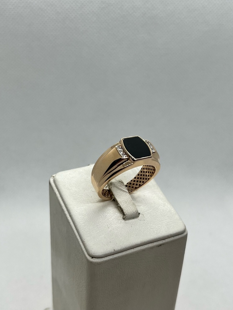 КОЛЬЦО ПЕЧАТКА с камнями (Au 585) КОЛЬЦО ПЕЧАТКА с камнями (Au 585)