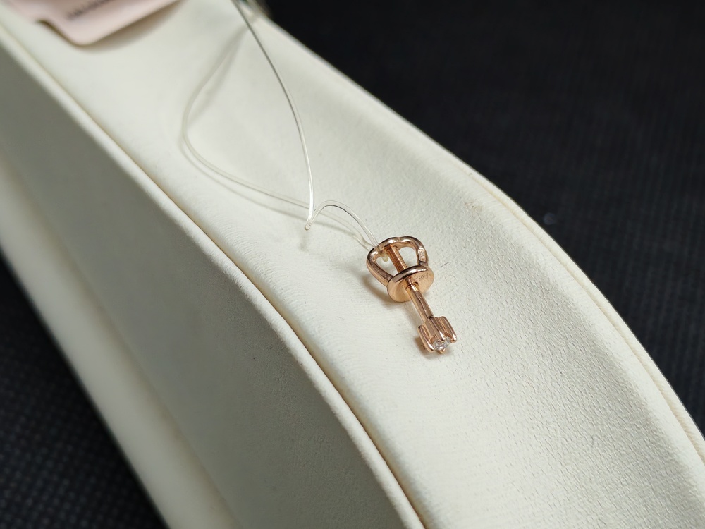 СЕРЬГИ ПУСЕТА бриллиант (Au 585)