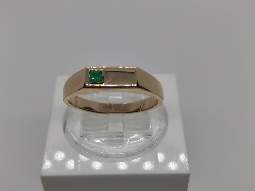 31-0321-О КОЛЬЦО ПЕЧАТКА с камнем (Au 585)