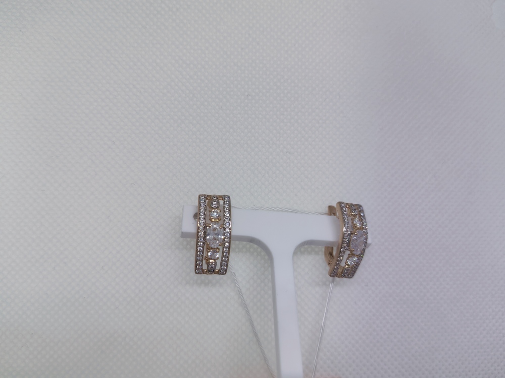 СЕРЬГИ С КАМНЯМИ (Au 585)