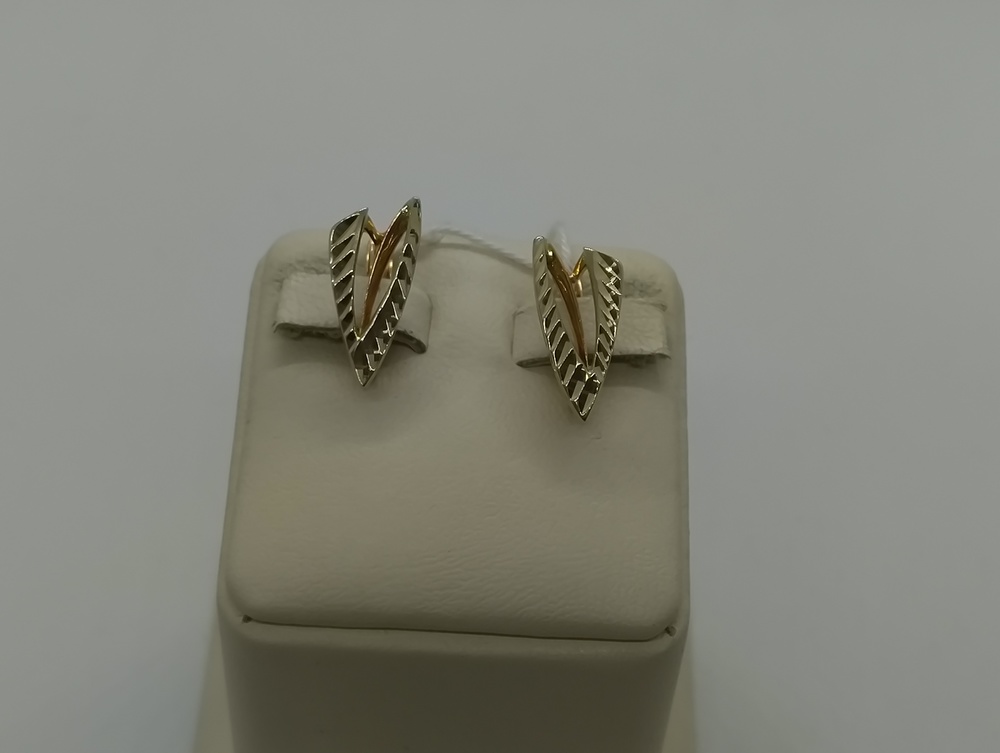 СБКМ585 СЕРЬГИ БЕЗ КАМНЯ (Au 585)