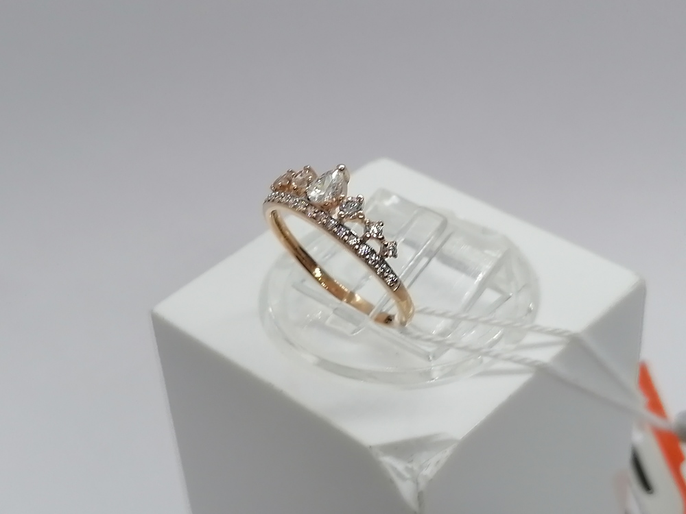КОЛКМИ585 КОЛЬЦО С КАМНЯМИ (Au 585)
