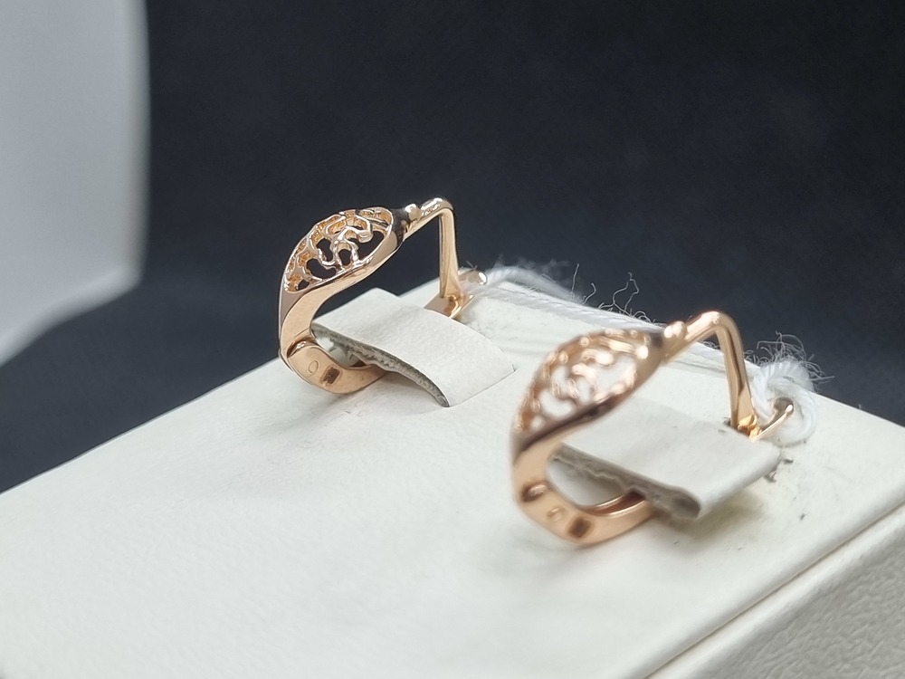 СЕРЬГИ БЕЗ КАМНЯ (Au 585)