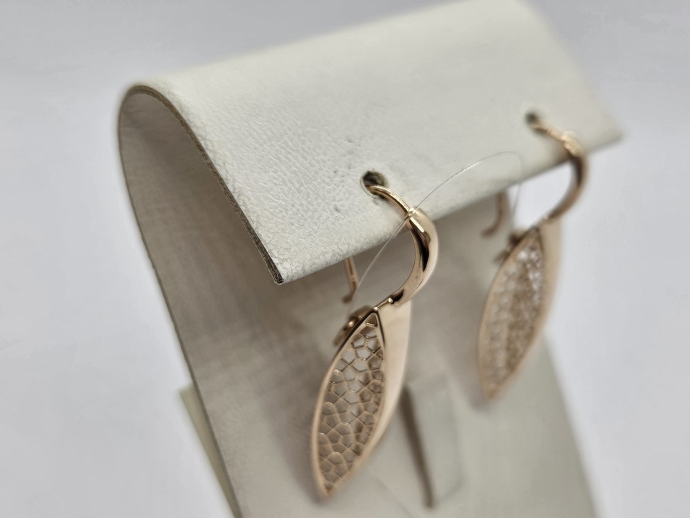 СЕРЬГИ ПЕТЕЛЬКА без камня (Au 585)