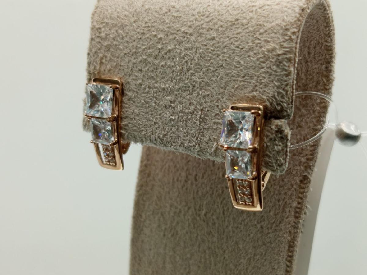 СЕРЬГИ С КАМНЯМИ (Au 585)