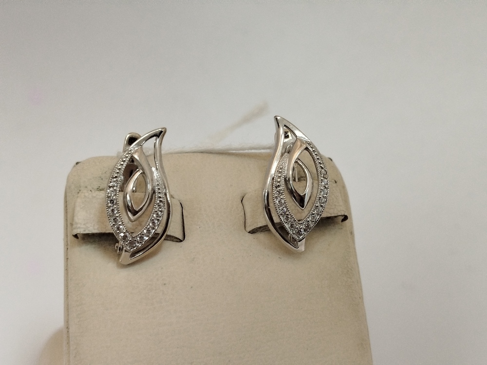 СКМИ585 СЕРЬГИ С КАМНЯМИ (Au 585)