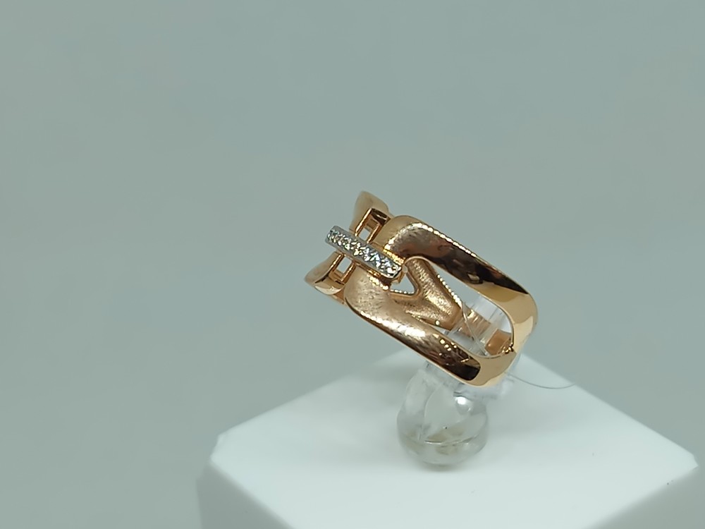 КОЛЬЦО С КАМНЯМИ (Au 585)