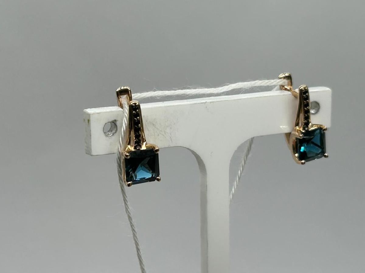 СЕРЬГИ С КАМНЯМИ (Au 585)