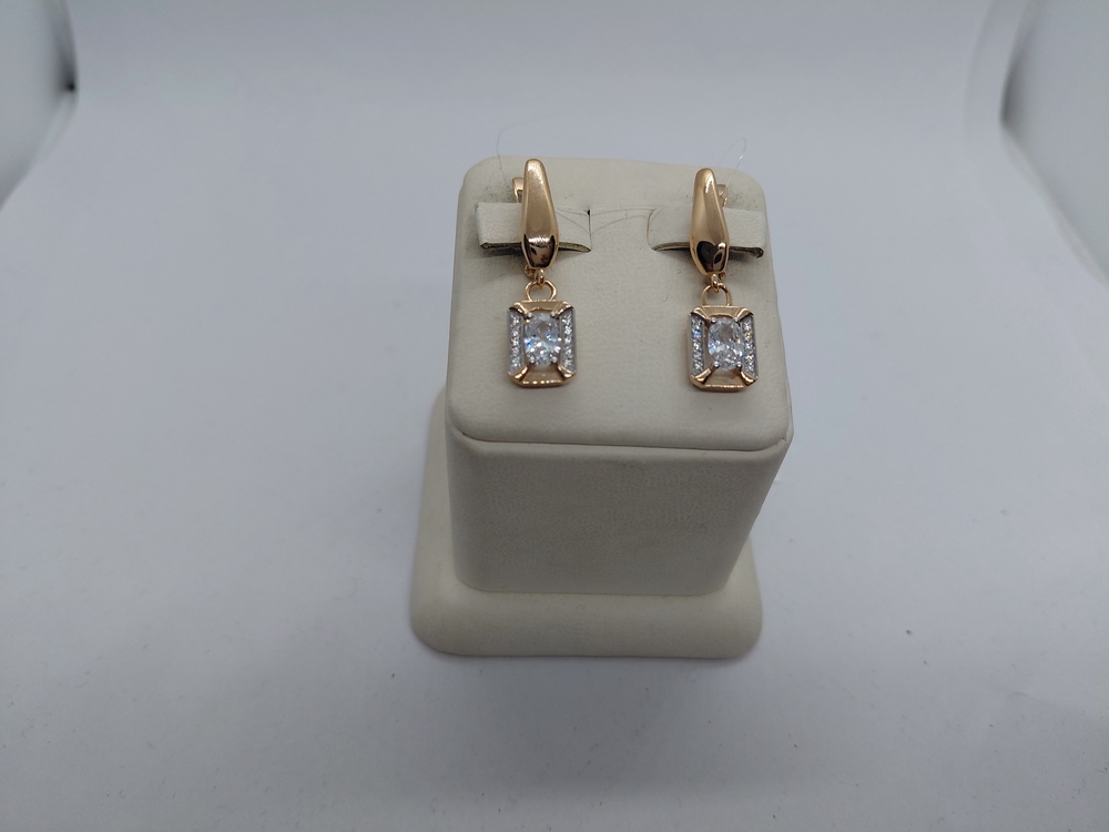 СЕРЬГИ С КАМНЯМИ (Au 585)