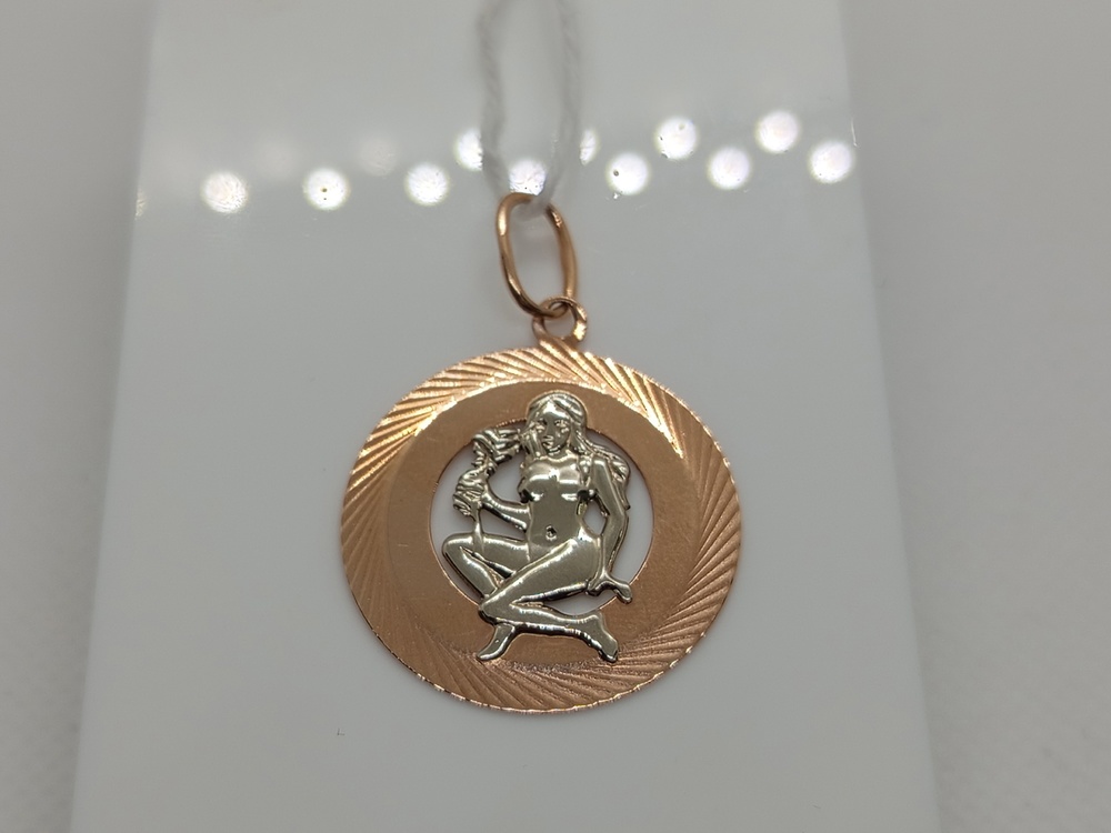 ПОДВЕСКА ЗНАК ЗОДИАКА ДЕВА Au 585