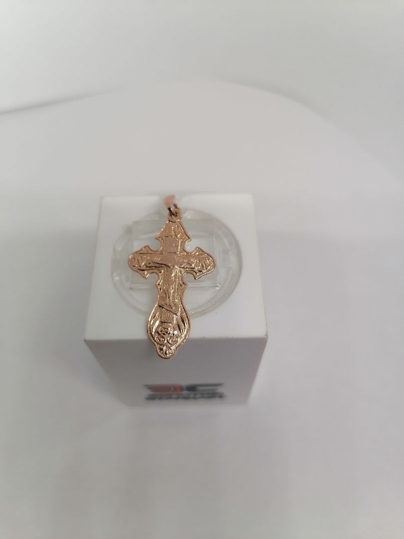 ПОДКБК585 ПОДВЕСКА КРЕСТ БЕЗ КАМНЯ (Au 585)