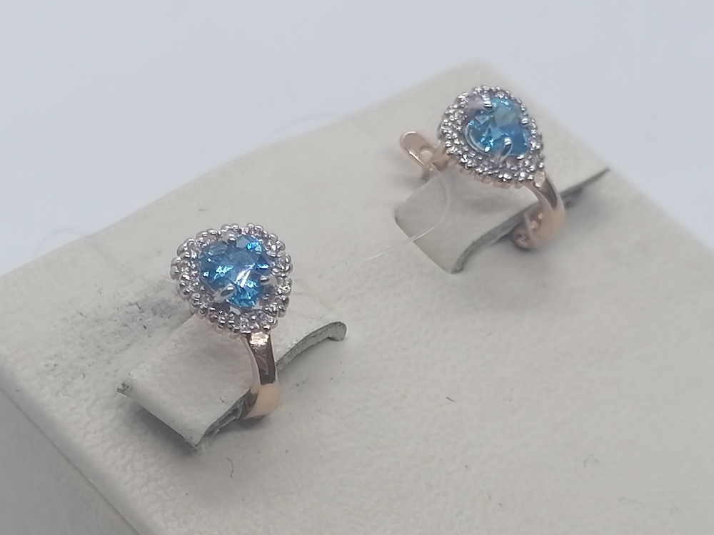 СЕРЬГИ С КАМНЯМИ (Au 585)