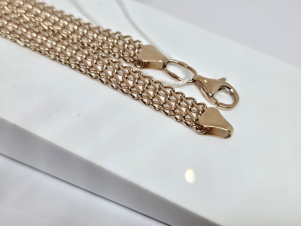 БЛ8585 БРАСЛЕТ ПОЛНОВЕСНЫЙ Восьмерка (Au 585)