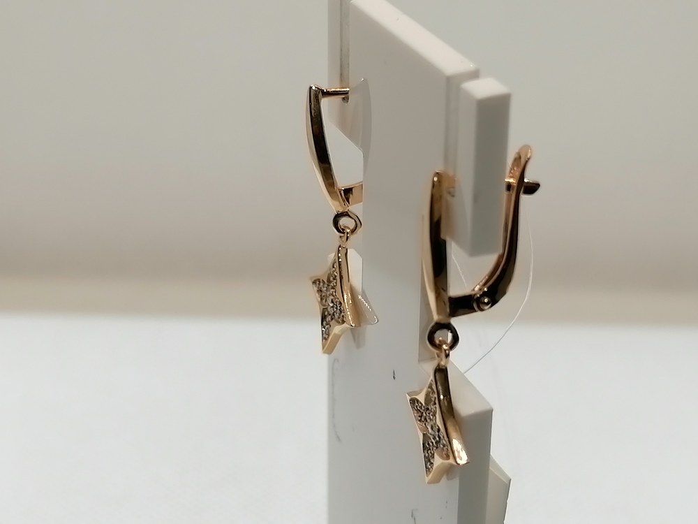 СЕРЬГИ С КАМНЯМИ (Au 585)