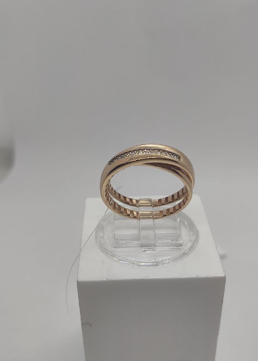 КОЛЬЦО С КАМНЯМИ (Au 585)