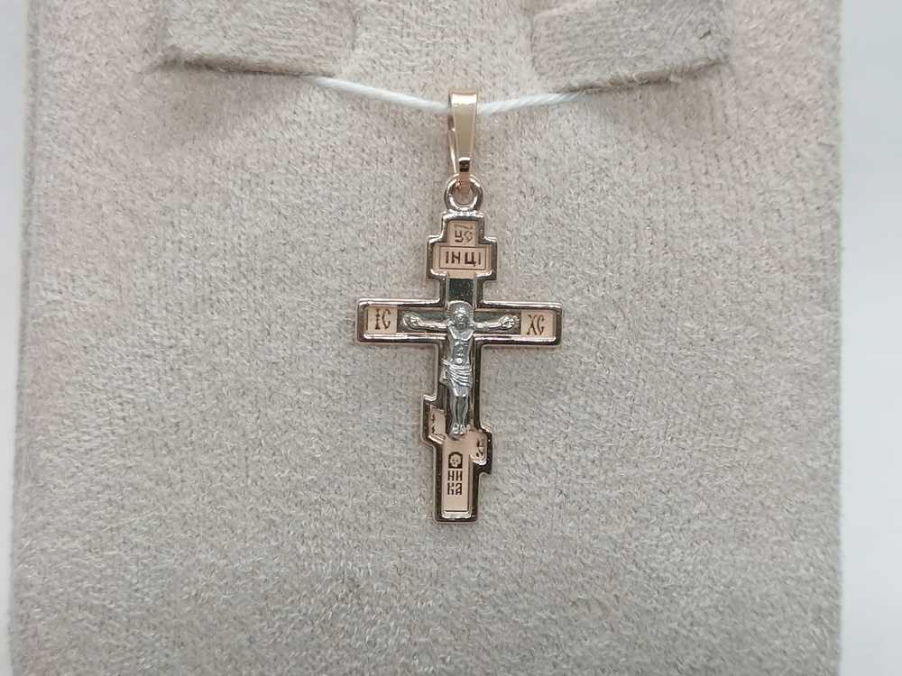 ПОДВЕСКА КРЕСТ БЕЗ КАМНЯ (Au 585)