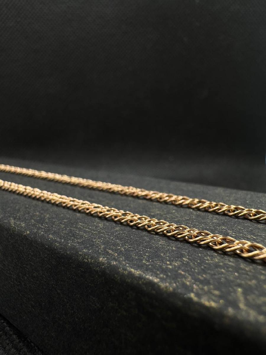 ЦЕПЬ ПУСТОТЕЛАЯ Ромб двойной (Au 585)