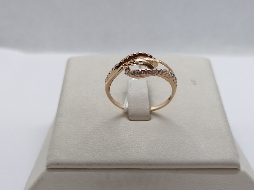 КОЛЬЦО С КАМНЯМИ (Au 585)